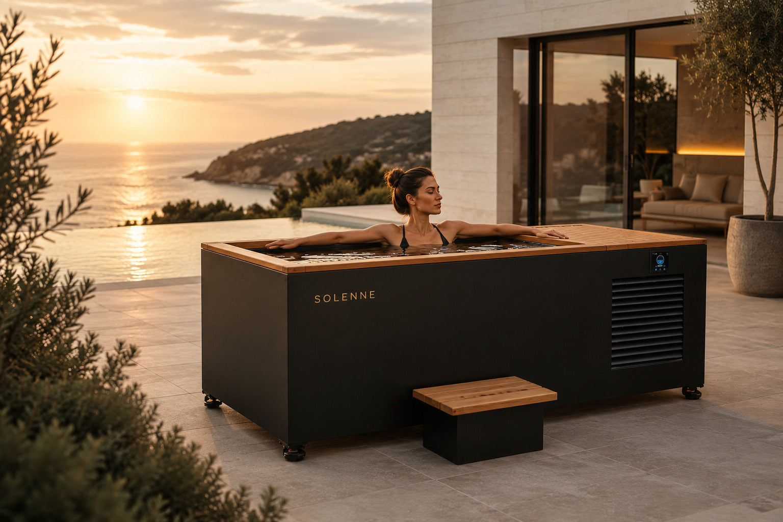 SOLENNE Privé cold immersion system at a coastal residence